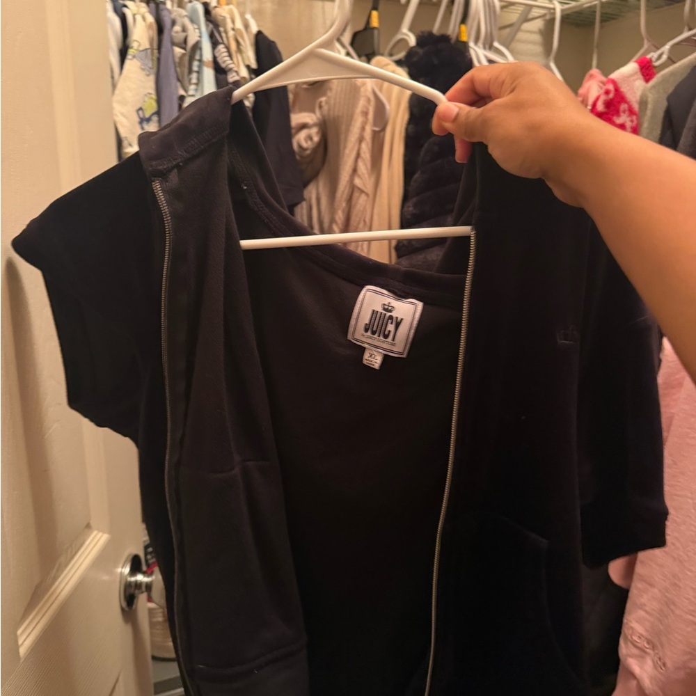 Juicy Couture Black Zip-Up Hoodie